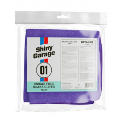 Shiny Garage Smear Free Glass Cloth 2 pack
